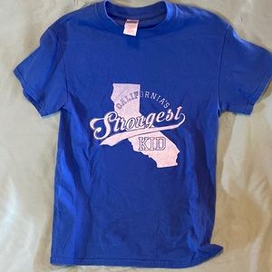 CA Strongest Kid competition T Shirt size S.  From Santa Cruz Strength gym.